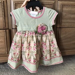 Bonnie baby girls dress. Size 12 month